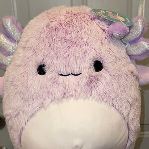 Squishmallow Monica The Purple Axolotl Kellytoy Stuffed Animal Plush 14"